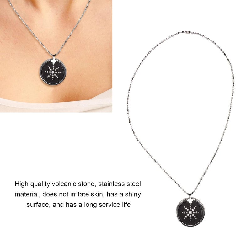 woobles Fashionable Negative Ion Energy Stone Pendant, Volcanic Stone Pendant, Necklace Promote Blood Circulation and Accelerate Metabolism for Health Care - Image 3